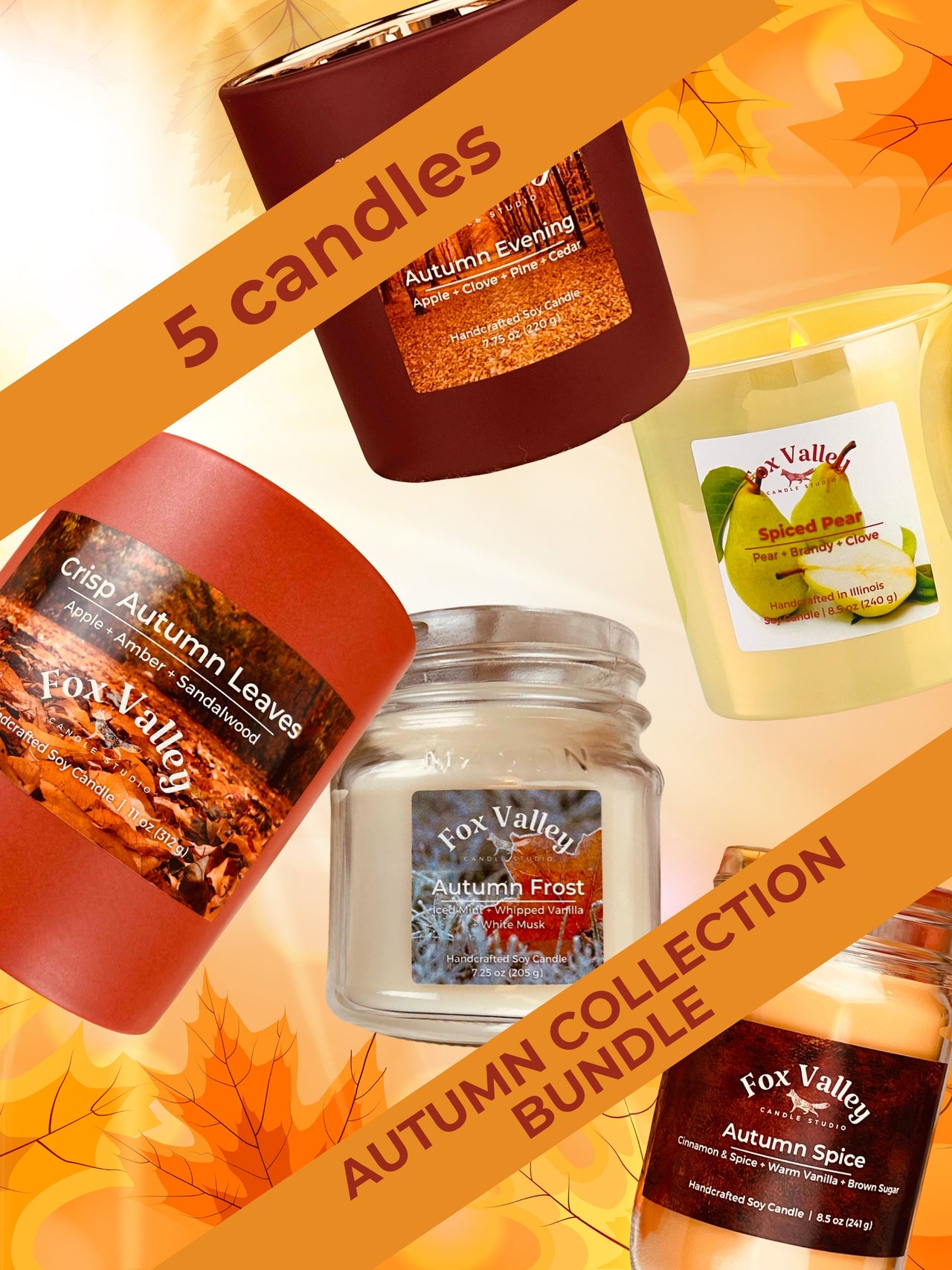 Autumn Collection Soy Candle Bundle