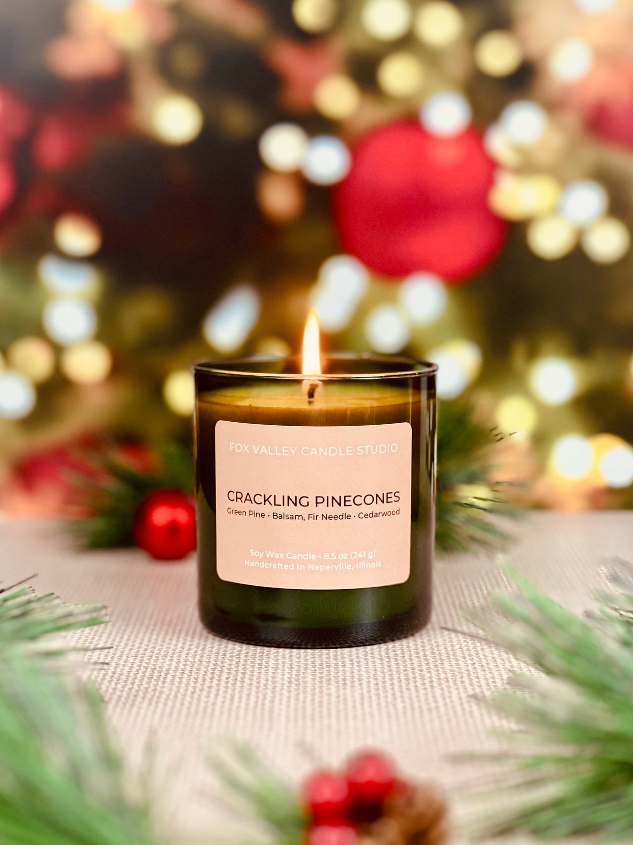 Crackling Pinecones (Green Pine • Balsam • Fir Needle • Cedarwood) 8.5 oz Candle