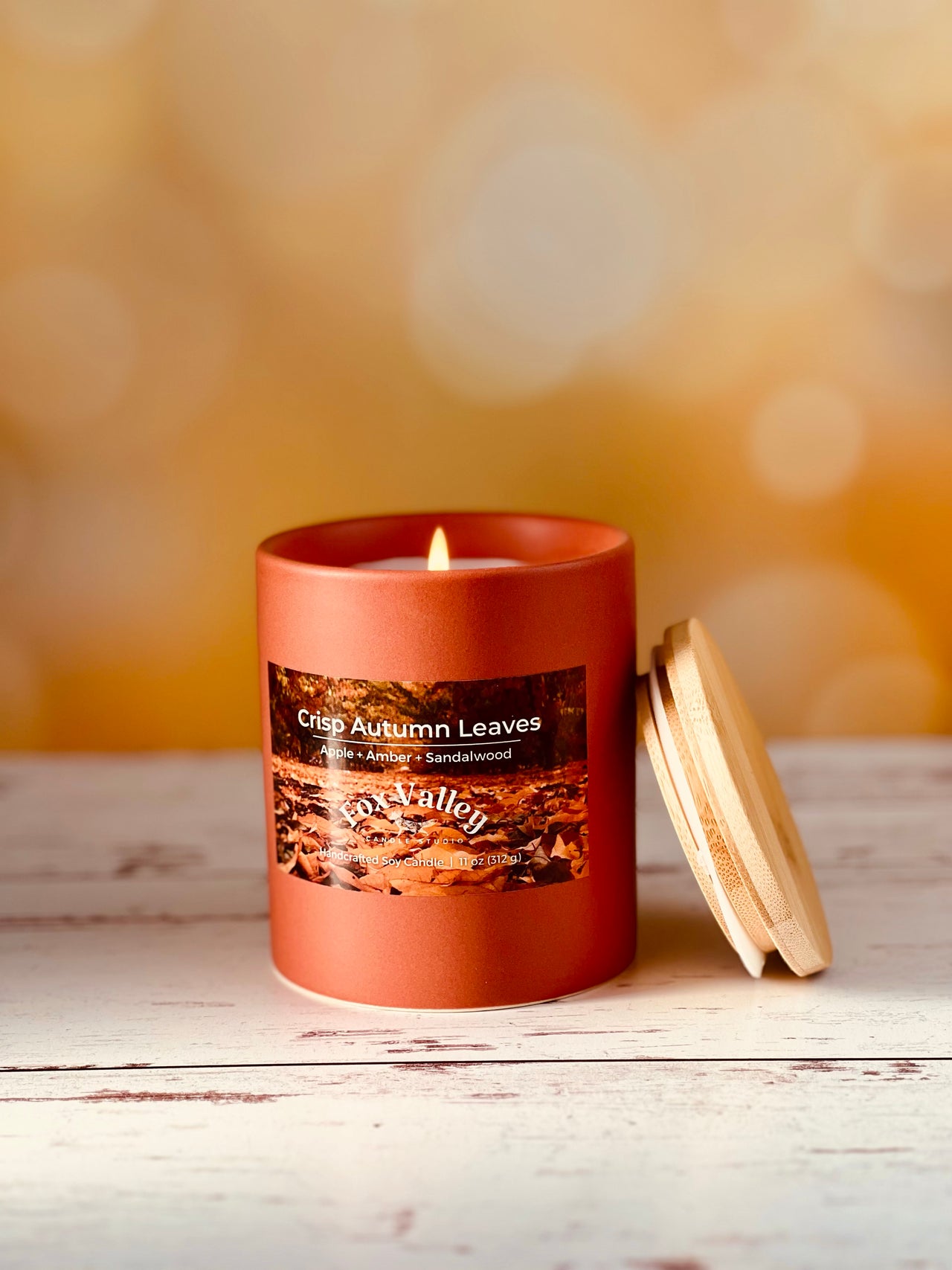 Crisp Autumn Leaves (Apple • Amber • Sandalwood) 11 oz Candle