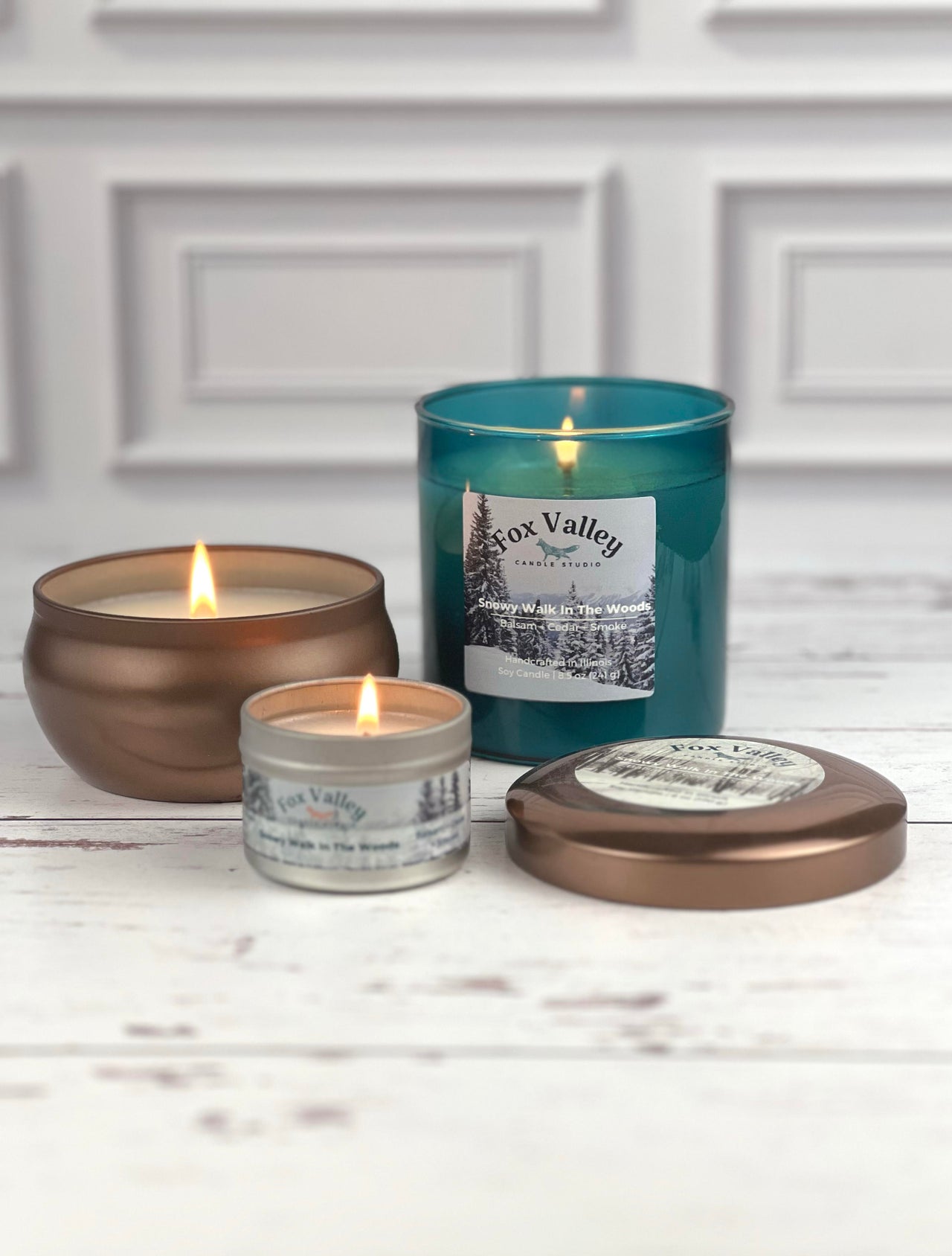 Snowy Walk in the Woods Candle
