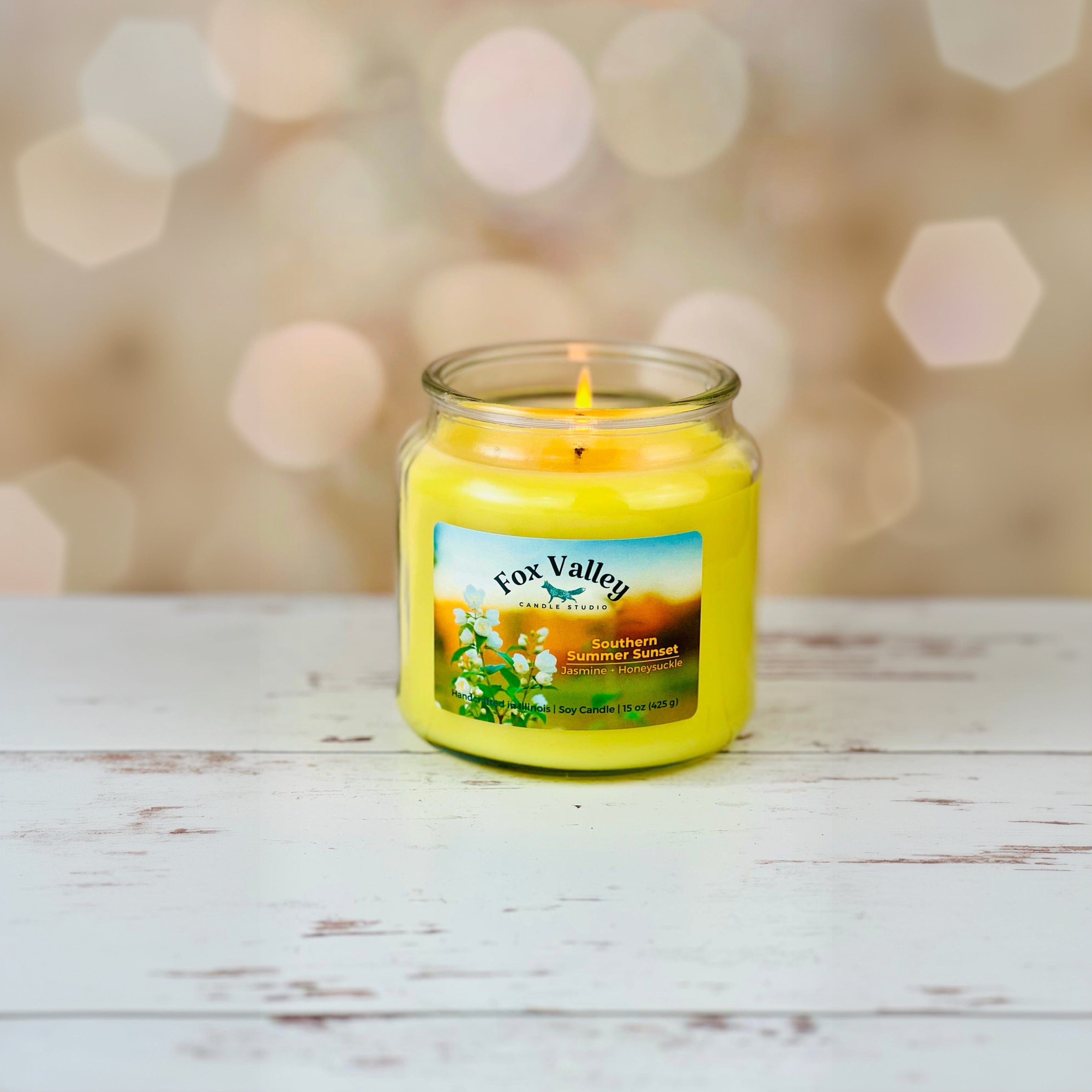 Southern Summer Sunset (Jasmine • Honeysuckle) Candle