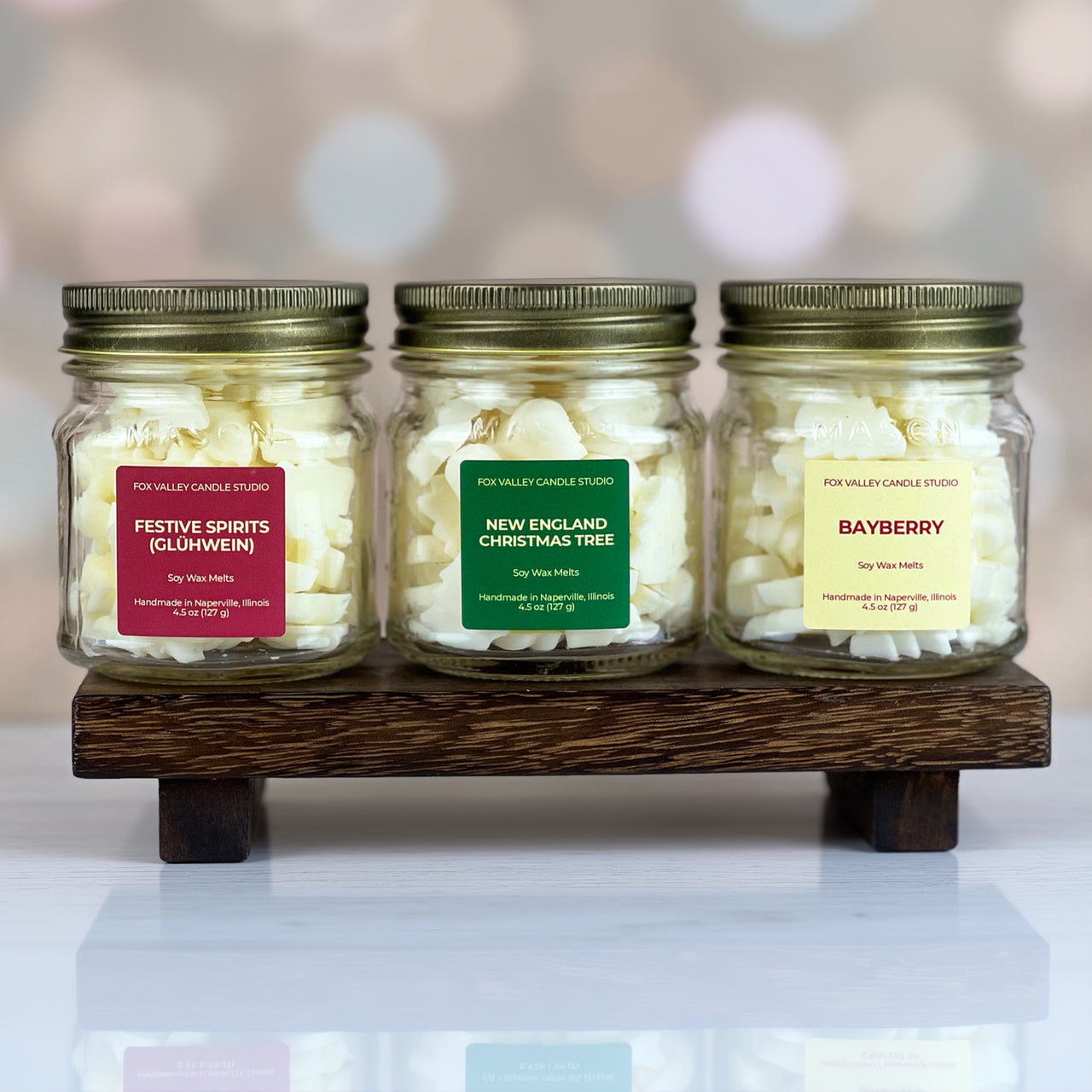 Holiday Wax Melt Jar Trio